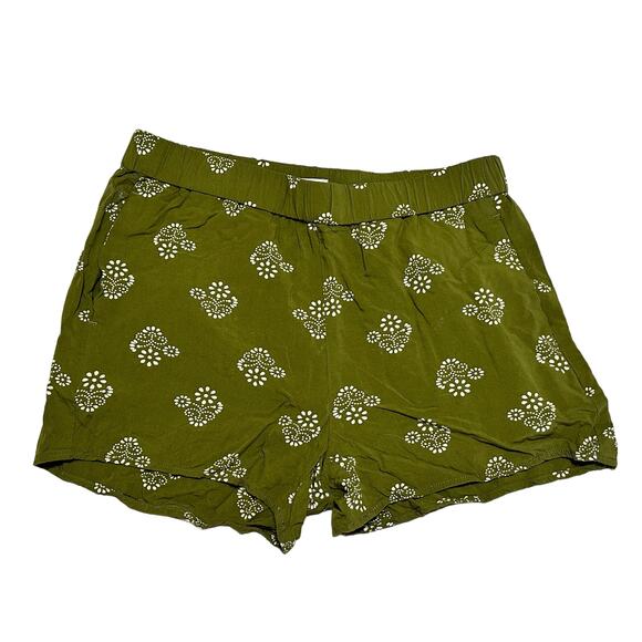 Madewell Green Pull On Shorts - Picture 3 of 5